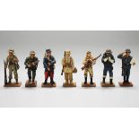 A collection of Del Prado army, navy and air force figures, together with a collection of lead