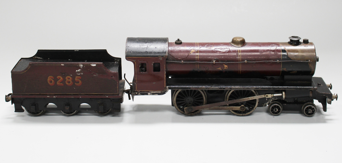 A Bassett-Lowke gauge O live steam 4-4-0 locomotive and tender 6285, finished in LMS maroon - Image 3 of 3