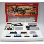 A Hornby Railways gauge OO GWR freight electric train set, comprising 0-6-0 tank locomotive, goods