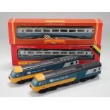 A Hornby Railway gauge OO Advanced Passenger Train, comprising driving trailers, van trailers and