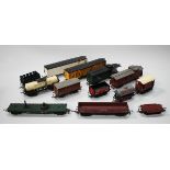 A collection of Tri-ang Railway gauge OO items, including a Transcontinental passenger train set,