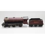 A Bassett-Lowke gauge O live steam 4-4-0 locomotive and tender 6285, finished in LMS maroon