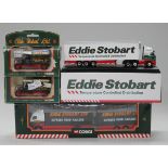 A small collection of Eddie Stobart diecast vehicles and accessories, including a Corgi No. 59516