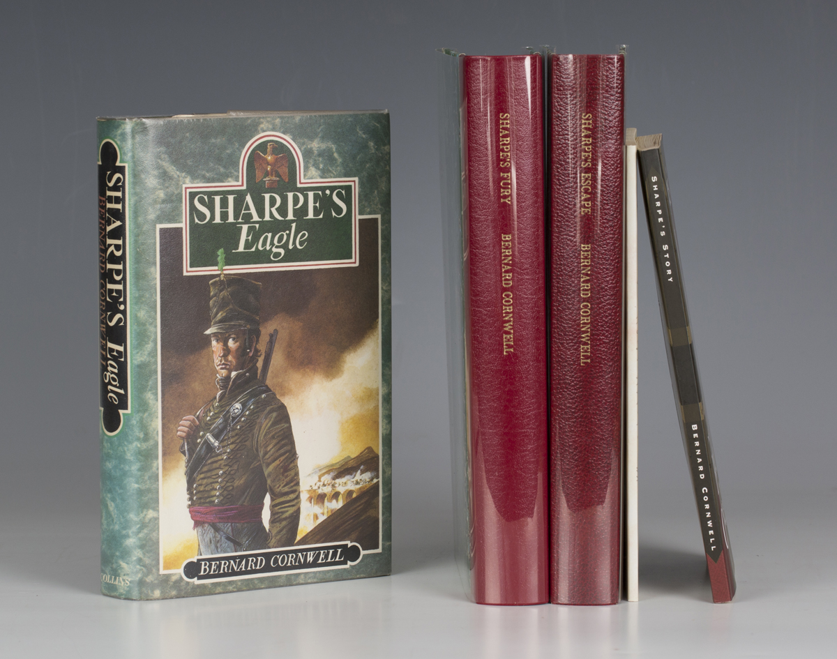 CORNWELL, Bernard. Sharpe's Eagle. London: Collins, 1981. First edition, signed by Bernard