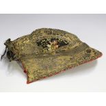 A late 18th/early 19th century German silver and gilt thread gentleman's wedding cap, bearing