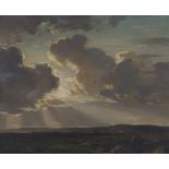 Arthur A. Friedenson - 'On Dartmoor, Evening', early 20th century oil on panel, indistinctly