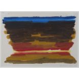 Trevor Bell - 'Seascape', watercolour, signed and dated '84, 20.5cm x 29.5cm, within a limed ash