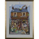 Gale Pitt - 'The Alphabet Shop', watercolour with gouache, signed and dated '94 in pencil, within