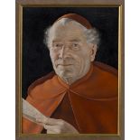 Otto Eichinger - Portraits of Cardinals, a pair of late 20th century oils on board, both signed