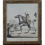 J. Webb, Provincial School - 'How to Make the Mare to go', 19th century watercolour and ink,