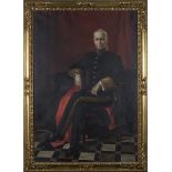 James P. Barraclough - Full Length Portrait of William Joynson-Hicks, 1st Viscount Brentford, oil on