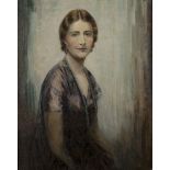 Circle of Ethel Wright - Society Portrait of a Lady wearing a Bead Necklace, early 20th century