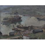 Kate Elizabeth Olver - 'Isle of Barra', early 20th century oil on board, artist's name and titled