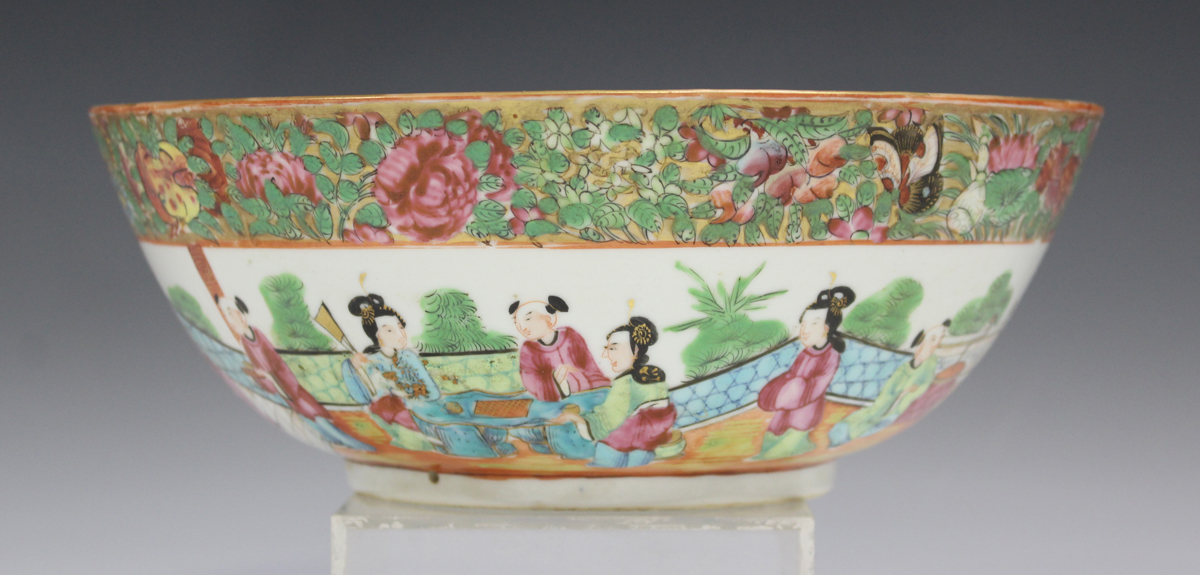 A Japanese cloisonné lobed oval dish, Meiji period, decorated with two birds flying above peonies - Image 16 of 19