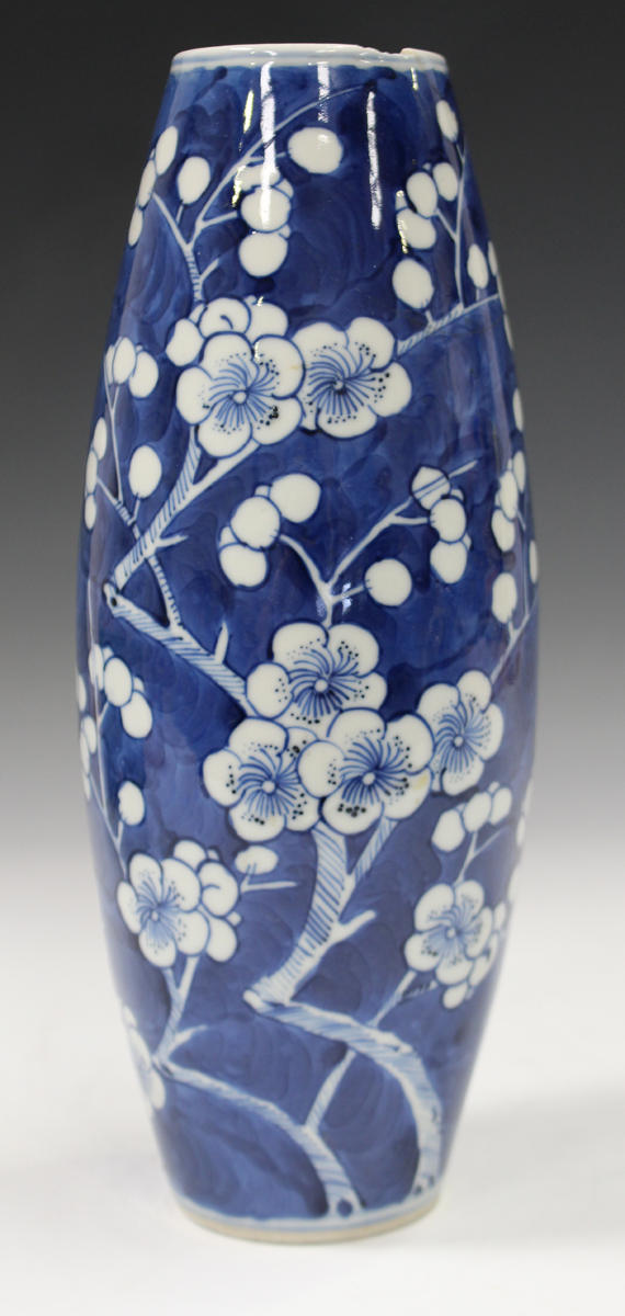 A Chinese blue and white porcelain ginger jar, mark of Kangxi but late 19th century, painted with - Image 10 of 15