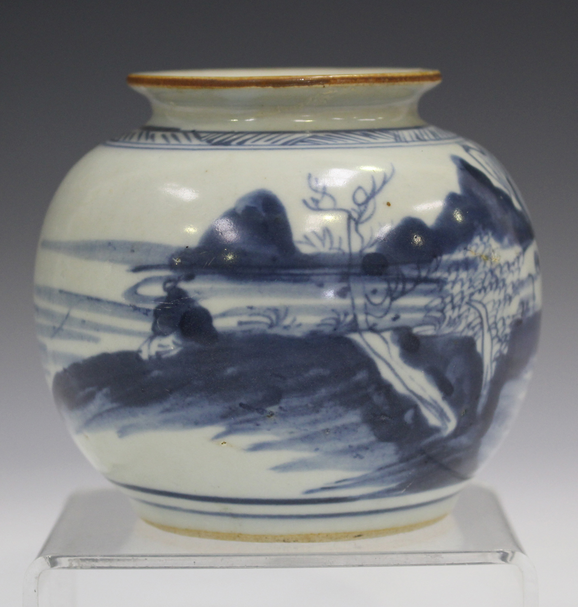 A Chinese peach bloom glazed amphora shaped vase (liuyeping), Kangxi style but late Qing/Republic - Image 5 of 16