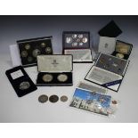 A Canadian six-coin proof specimen set 1993, a Canadian seven-coin proof specimen set 1992,