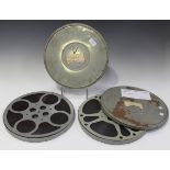 Two General Dynamics Astronautics 16mm sound film reels, titled 'Friendship Seven (Pt.1 Color)'