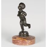 Anna Crawford Acheson - The Winner, an early 20th century patinated cast bronze figure of a nude boy