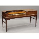 A George III mahogany cased square piano by Christopher Ganer, Broad Street, Golden Square,