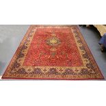 A machine made Persian style carpet by Woodward Grosvenor, 365cm x 275cm.Buyer’s Premium 29.4% (