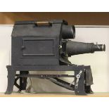 An early 20th century epidiascope by Ross, London, length 80cm, together with approximately two