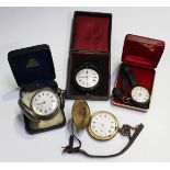 A silver hunting cased gentleman's pocket watch with gilt fusee movement, the backplate detailed '