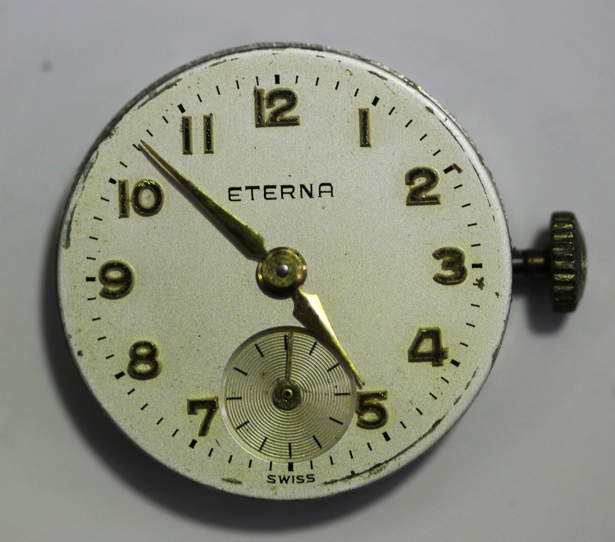 An Eterna 9ct gold cased lady's wristwatch, the signed silvered dial with gilt Arabic numerals, - Image 6 of 6