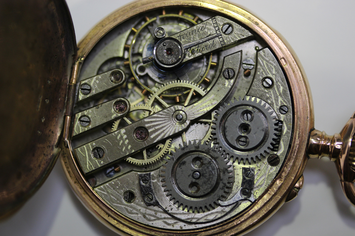 A gold cased keyless wind open-faced gentleman's pocket watch, last quarter of the 19th century, - Image 8 of 8