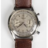 A Longines stainless steel cased gentleman's chronograph wristwatch, circa 1959, Ref. No. 6552,