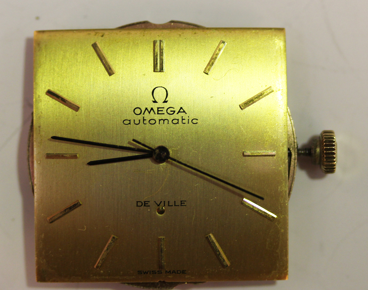 An Omega Automatic De Ville 18ct gold curved square cased gentleman's wristwatch, the movement - Image 2 of 7