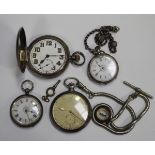 A Junghans keyless wind open-faced gentleman's pocket watch with signed gilt jewelled lever