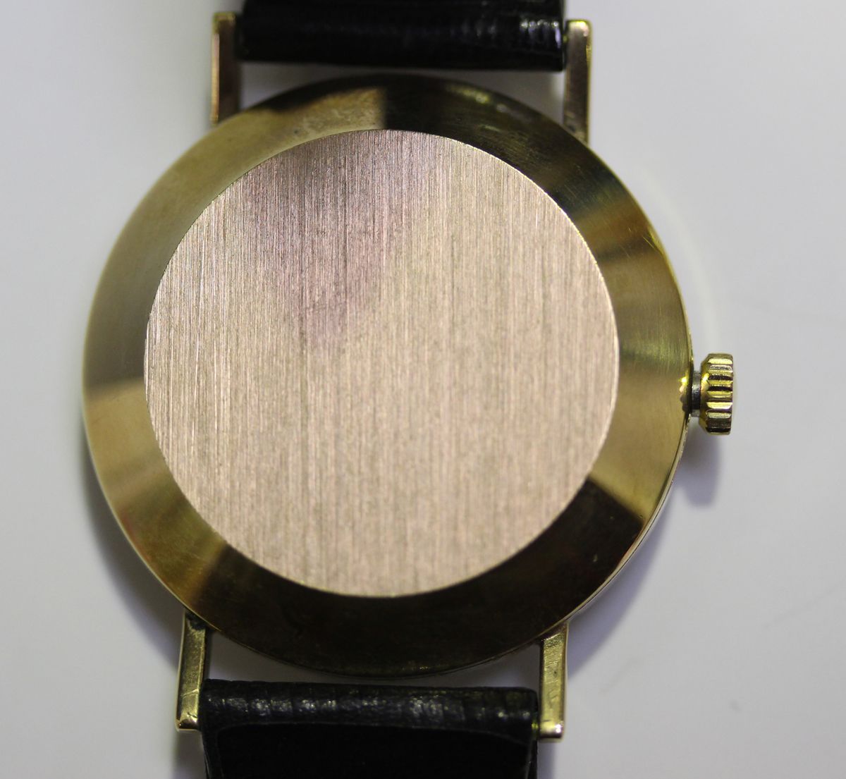 An R. & F.W. Dagley Hinckley Automatic 9ct gold circular cased gentleman's wristwatch, the signed - Image 4 of 8