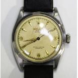 A Rolex Oyster Perpetual steel cased gentleman's wristwatch, circa 1950s, the signed jewelled