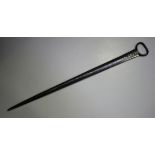 A George III silver meat skewer, London 1801 by William Eley & William Fearn, length 27.5cm.Buyer’