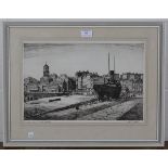 John C. Moody - 'Old Custom House, Slipway, Ramsgate', etching, signed and titled in pencil, 27.