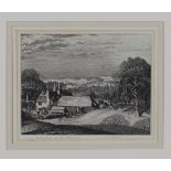 Stanley Roy Badmin - 'Evening Light near Sevenoaks, Kent', monochrome etching, signed and titled