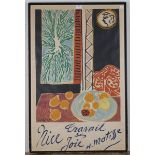 Henri Matisse - 'Travail et Joie, Nice', mid-20th century colour lithograph, 97.5cm x 62.5cm, within