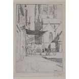 Sylvia Gosse - 'Envermeu', etching, signed and titled in pencil, plate size 24.5cm x 16.5cm,