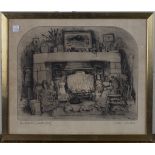 Graham Clarke - 'The Hearth', etching, signed, titled and inscribed 'artist's proof' in pencil, 33cm