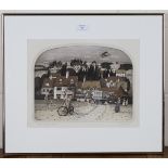Glynn Thomas - 'Opening Time', colour etching with aquatint, signed, titled and editioned 150/150 in