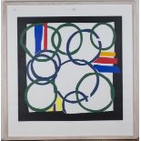 Sandra Blow - 'Borderline', colour screenprint, signed, titled and editioned 61/85 in pencil, 90cm x