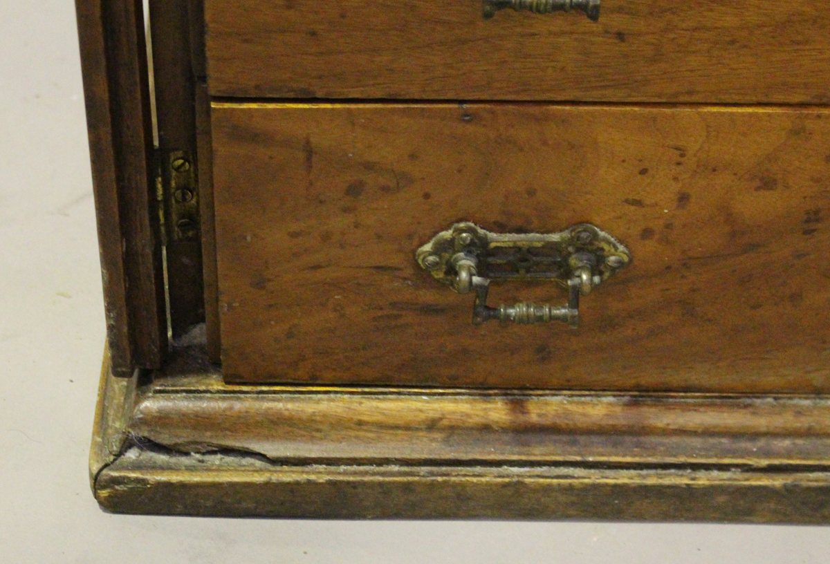 A late 19th century Colonial camphor Wellington style chest of eight drawers, fitted with locking - Image 2 of 5