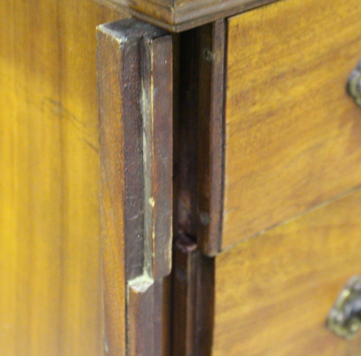 A late 19th century Colonial camphor Wellington style chest of eight drawers, fitted with locking - Image 5 of 5