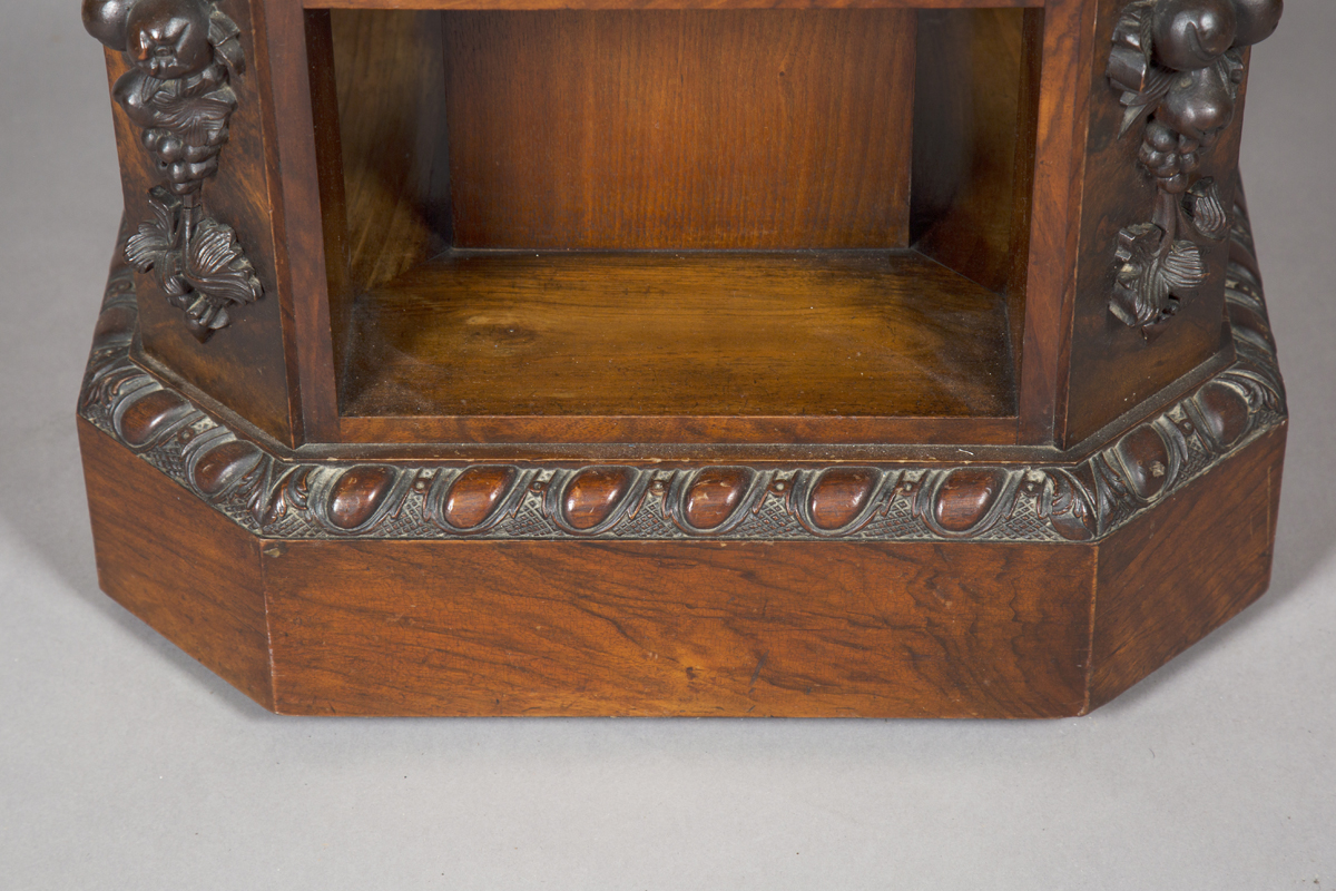 A fine Victorian burr walnut four-sided library bookcase, probably by Gillows of Lancaster, - Image 2 of 6