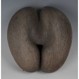 A mid-20th century coco-de-mer nut, 26cm x 25cm.Buyer’s Premium 29.4% (including VAT @ 20%) of the