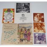 A small group of rock ephemera, relating to Jimmy Page, Robert Plant and Led Zeppelin, comprising