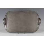 A Liberty & Co 'Tudric' pewter two-handled tray, designed by Archibald Knox, model number '043',