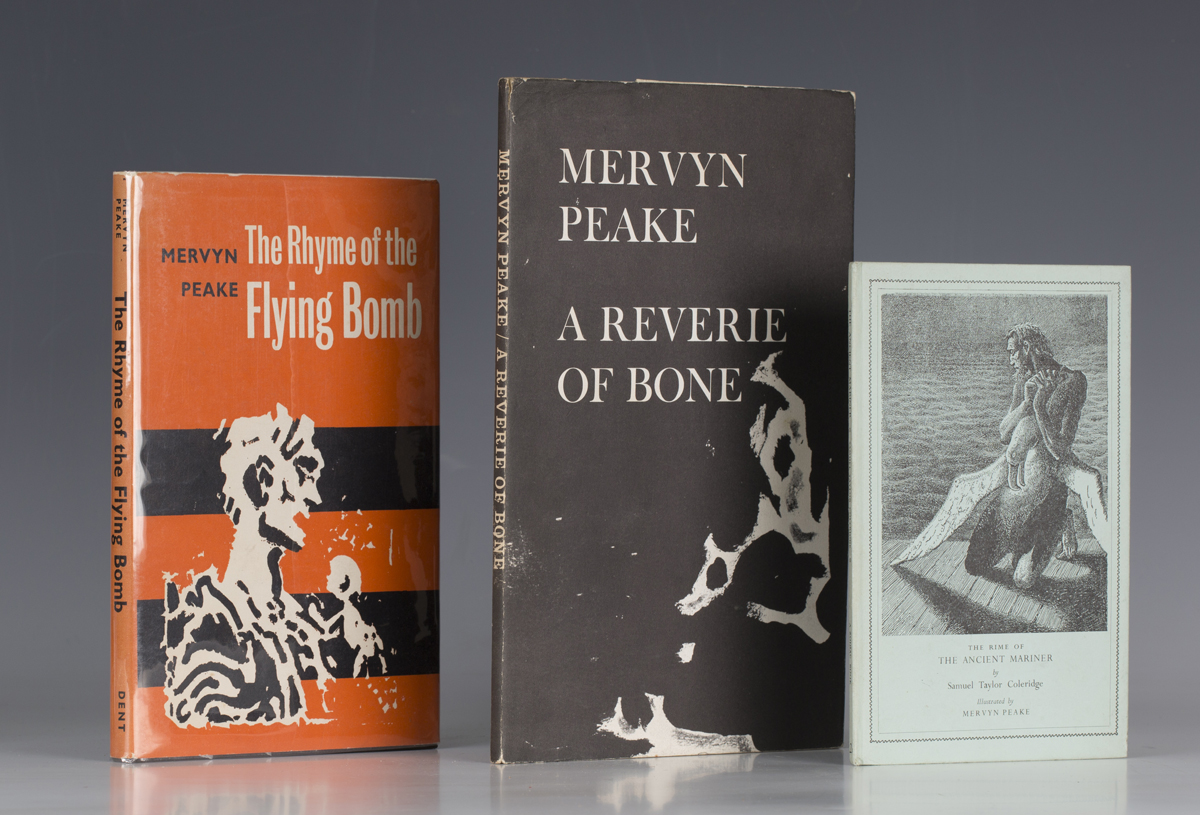 PEAKE, Mervyn. The Rhyme of the Flying Bomb. London: J.M. Dent & Sons Ltd., 1962. First edition, 8vo