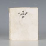 LENNON, John. The John Lennon Diary 1969. London: [N.p: 1968.] 12mo (101 x 88mm.) Facsimile hand-